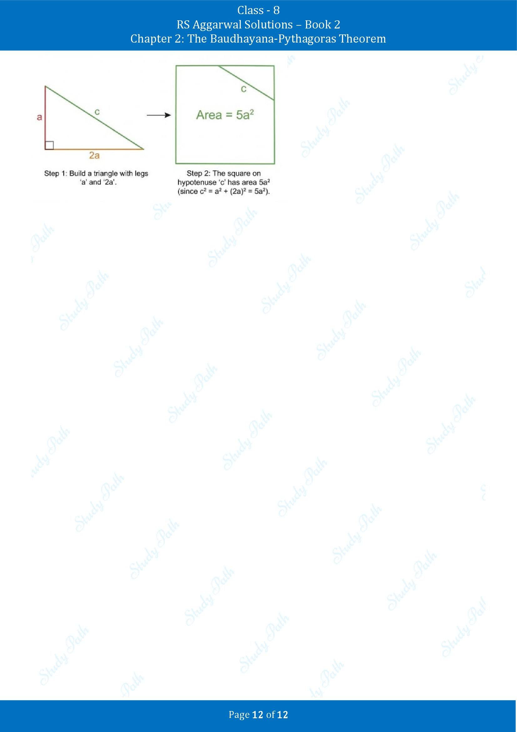RS Aggarwal Solutions Class 8 Book 2 Chapter 2 The Baudhayana Pythagoras Theorem Exercise 2B 00012