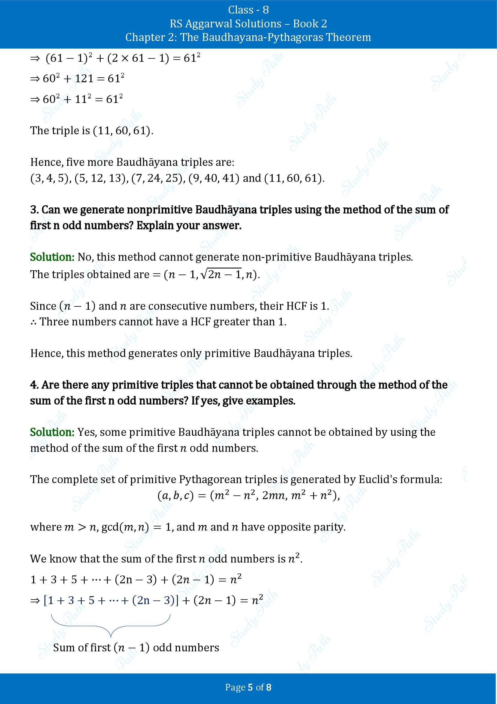 RS Aggarwal Solutions Class 8 Book 2 Chapter 2 The Baudhayana Pythagoras Theorem Exercise 2C 00005