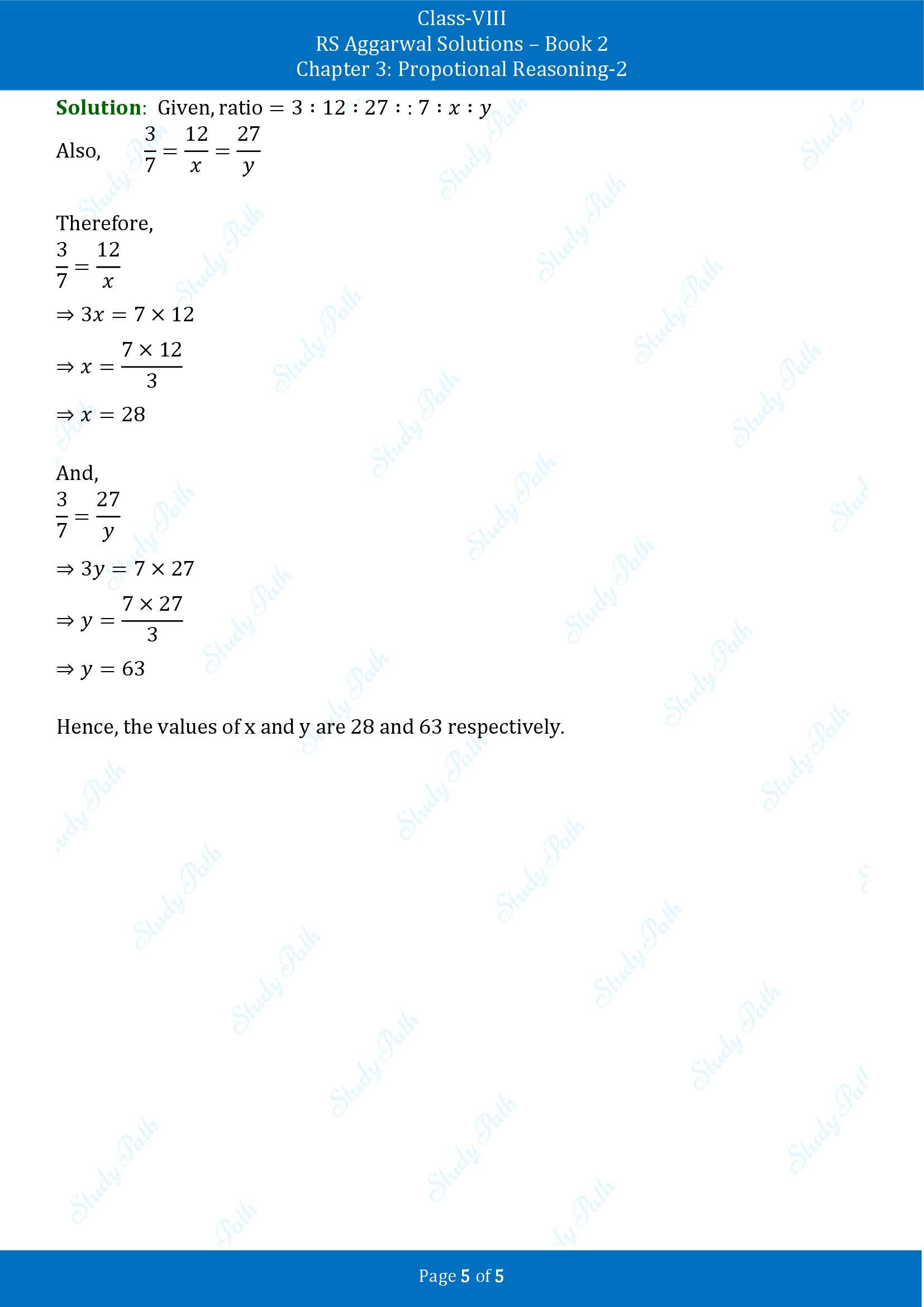 RS Aggarwal Solutions Class 8 Book 2 Chapter 3 Proportional Reasoning 2 Exercise 3A 00005