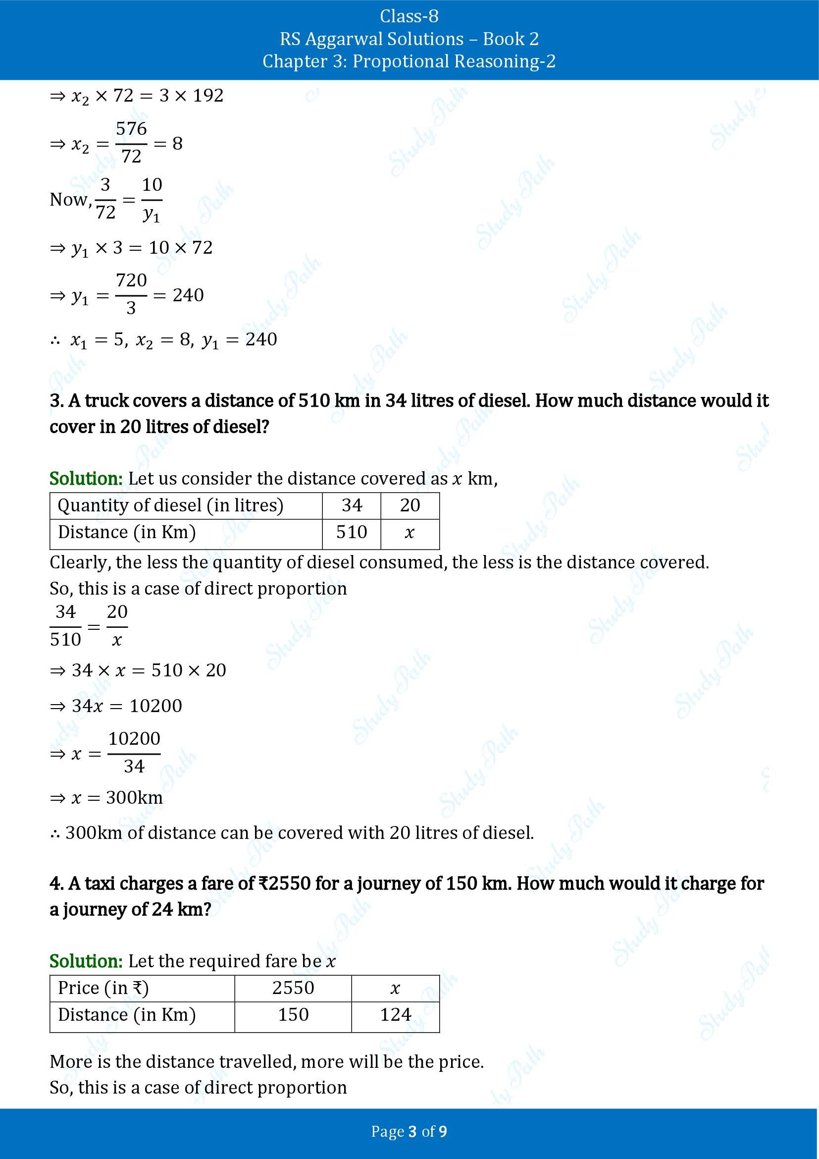 RS Aggarwal Solutions Class 8 Book 2 Chapter 3 Proportional Reasoning 2 Exercise 3C 00003
