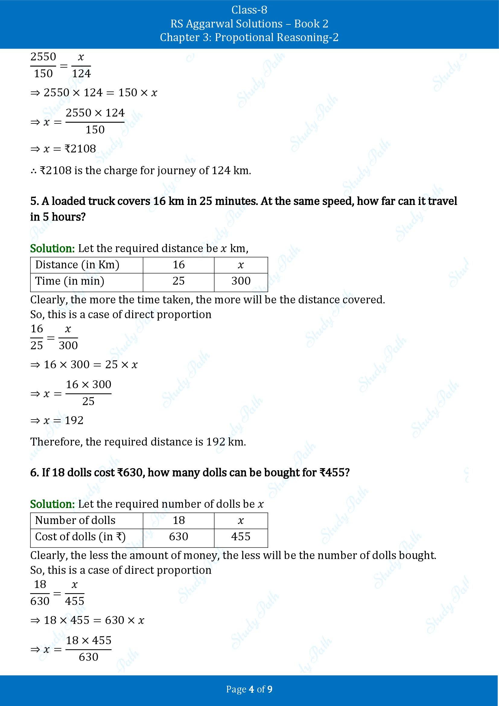 RS Aggarwal Solutions Class 8 Book 2 Chapter 3 Proportional Reasoning 2 Exercise 3C 00004