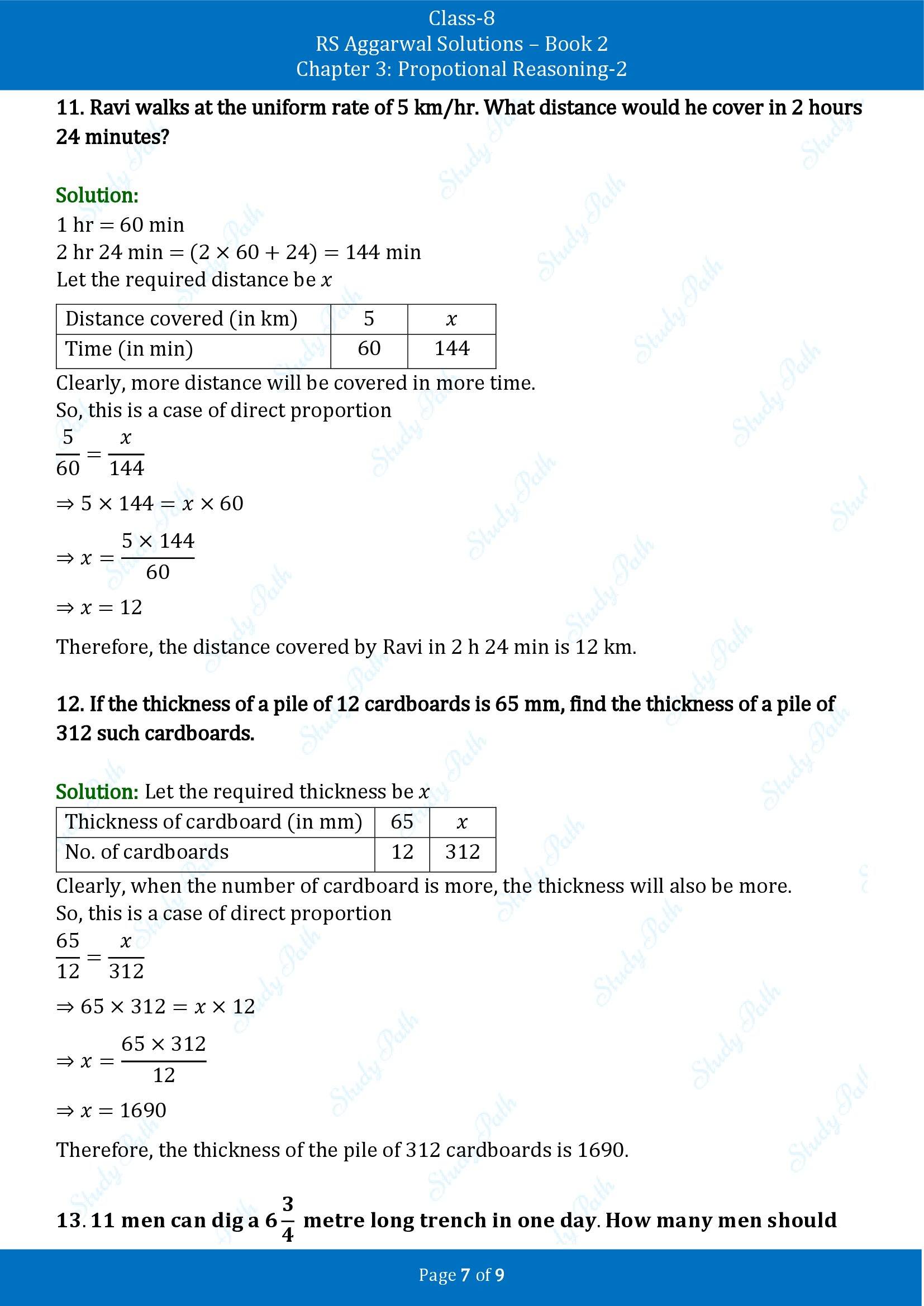 RS Aggarwal Solutions Class 8 Book 2 Chapter 3 Proportional Reasoning 2 Exercise 3C 00007