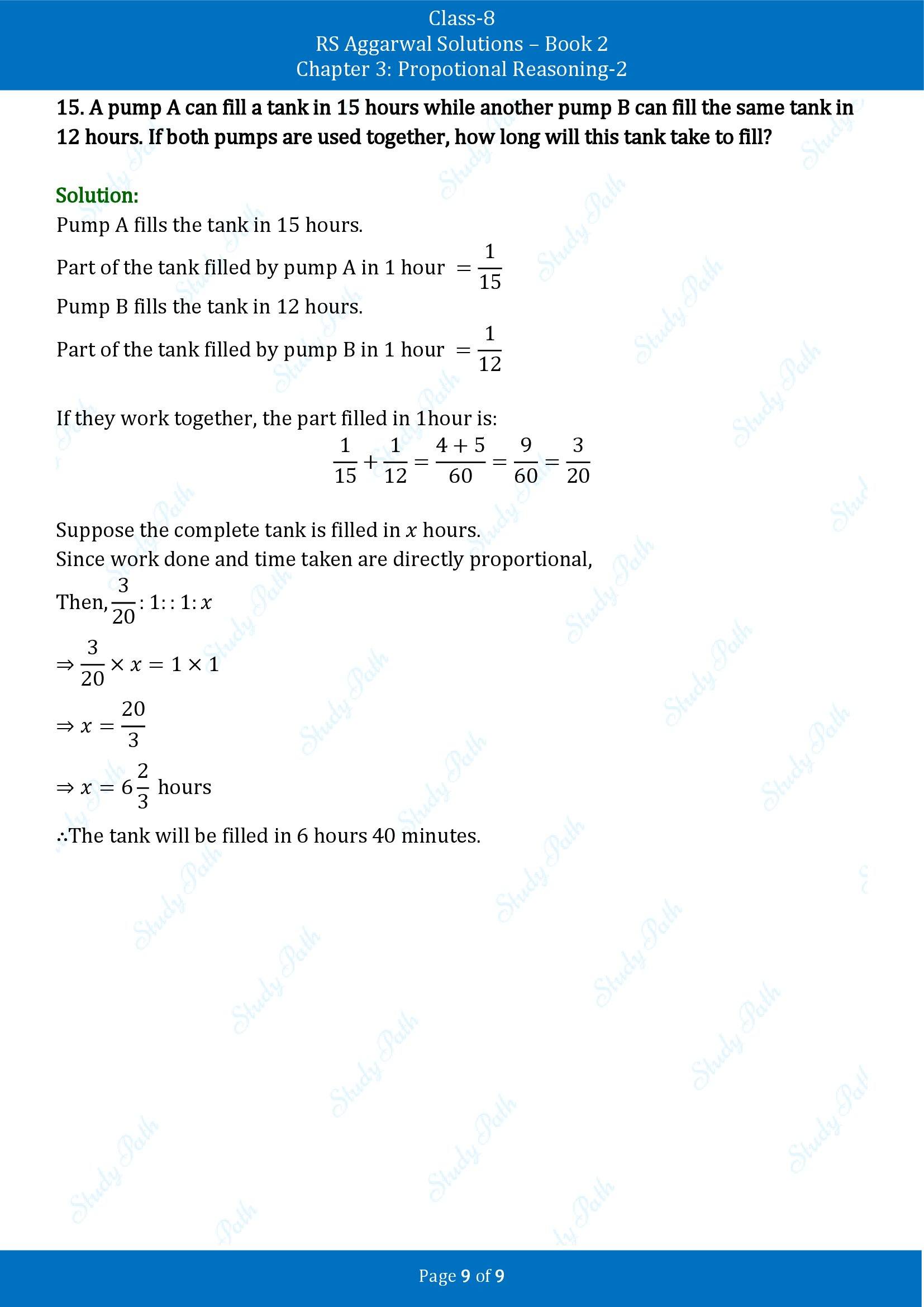 RS Aggarwal Solutions Class 8 Book 2 Chapter 3 Proportional Reasoning 2 Exercise 3C 00009