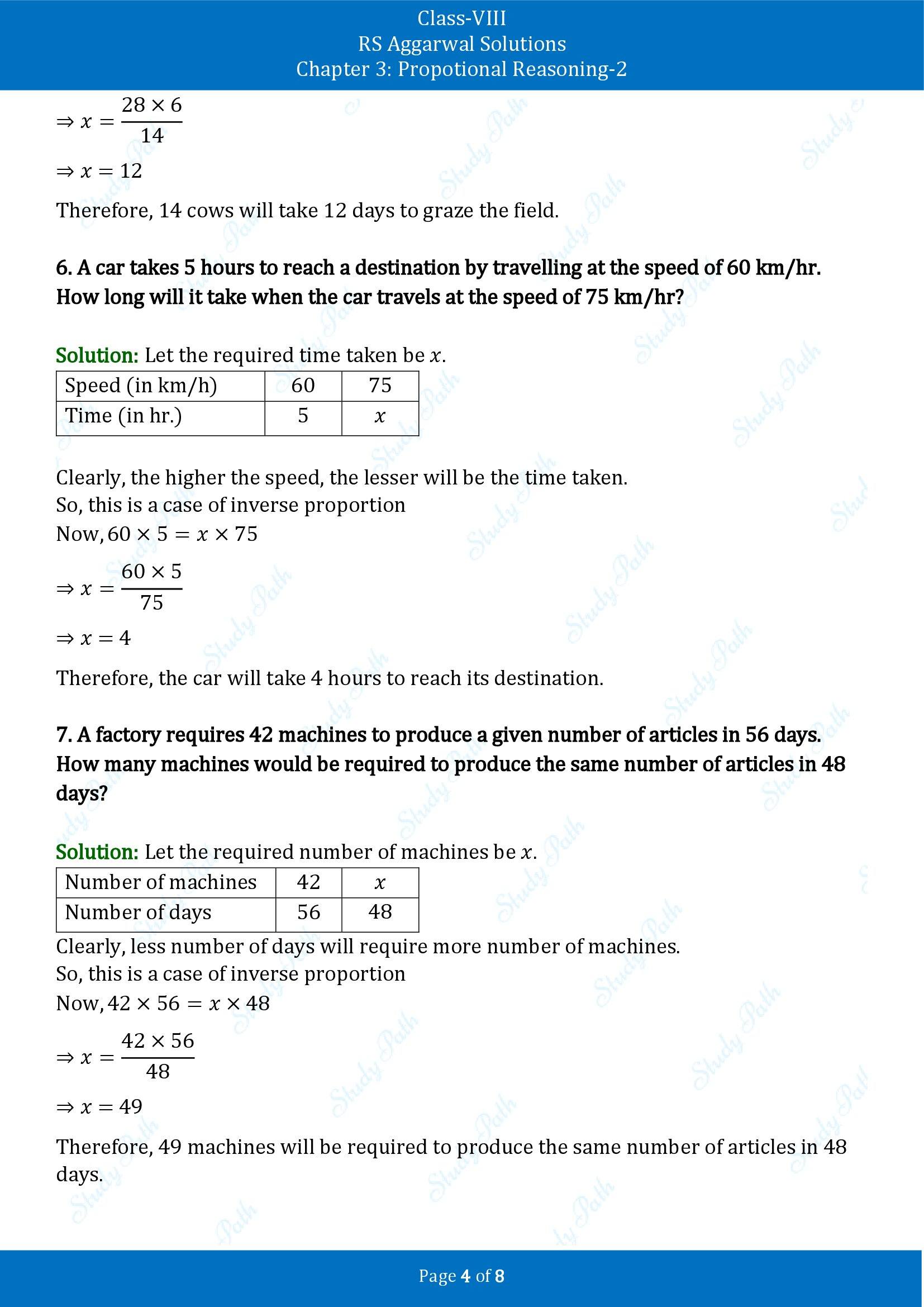 RS Aggarwal Solutions Class 8 Book 2 Chapter 3 Proportional Reasoning 2 Exercise 3D 00004