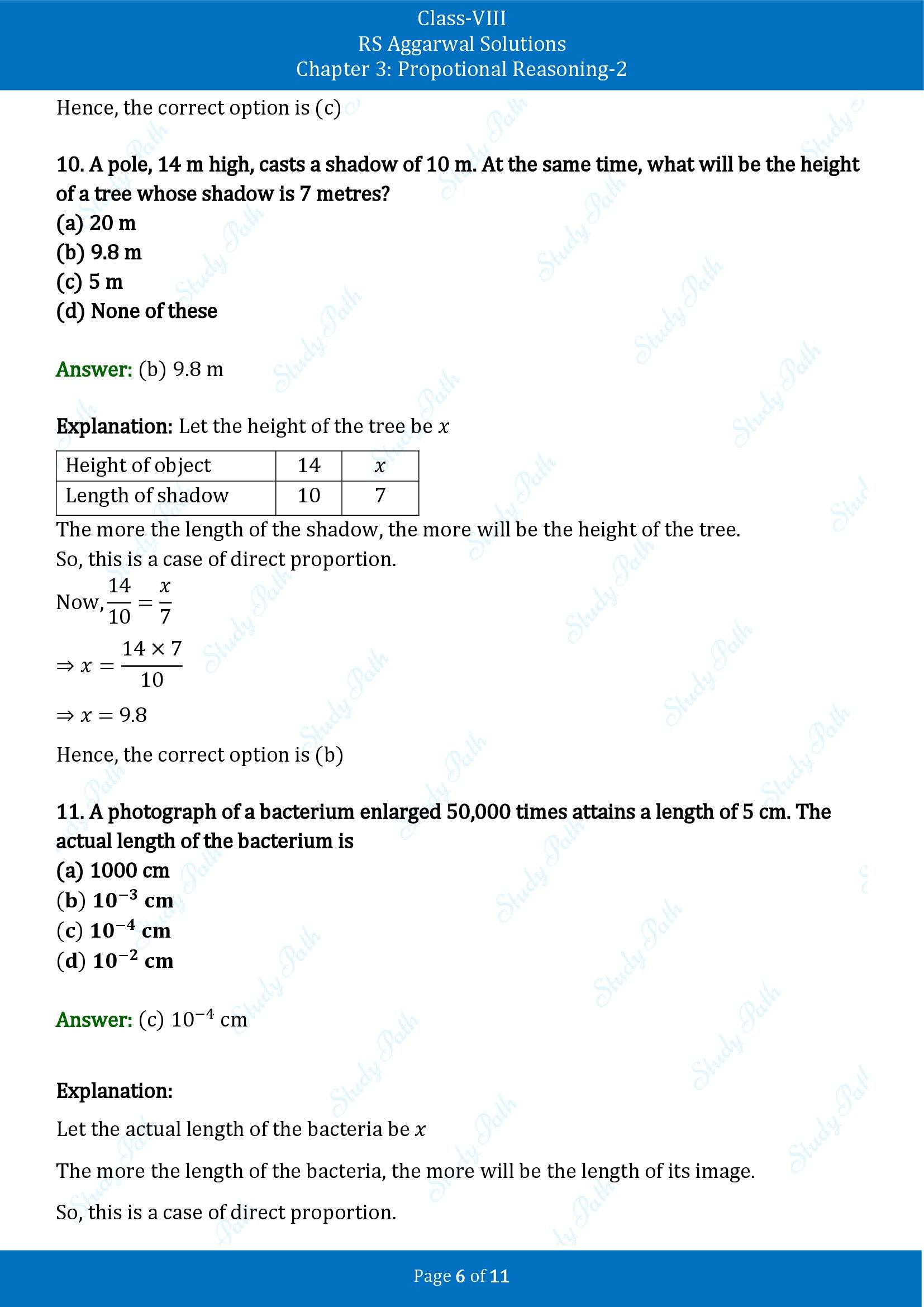RS Aggarwal Solutions Class 8 Book 2 Chapter 3 Proportional Reasoning 2 Exercise 3E 00006