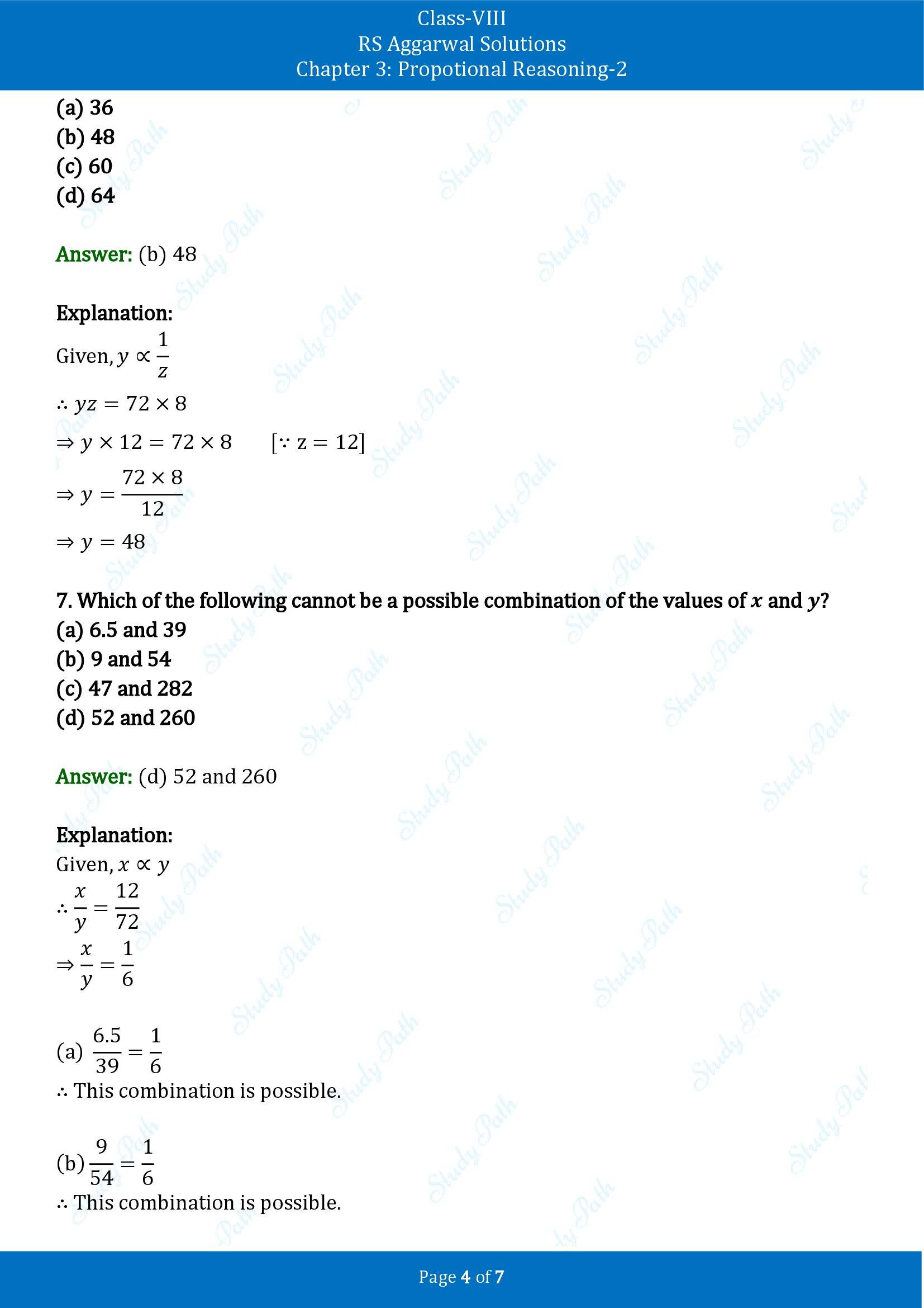 RS Aggarwal Solutions Class 8 Book 2 Chapter 3 Proportional Reasoning 2 Exercise 3F 00004