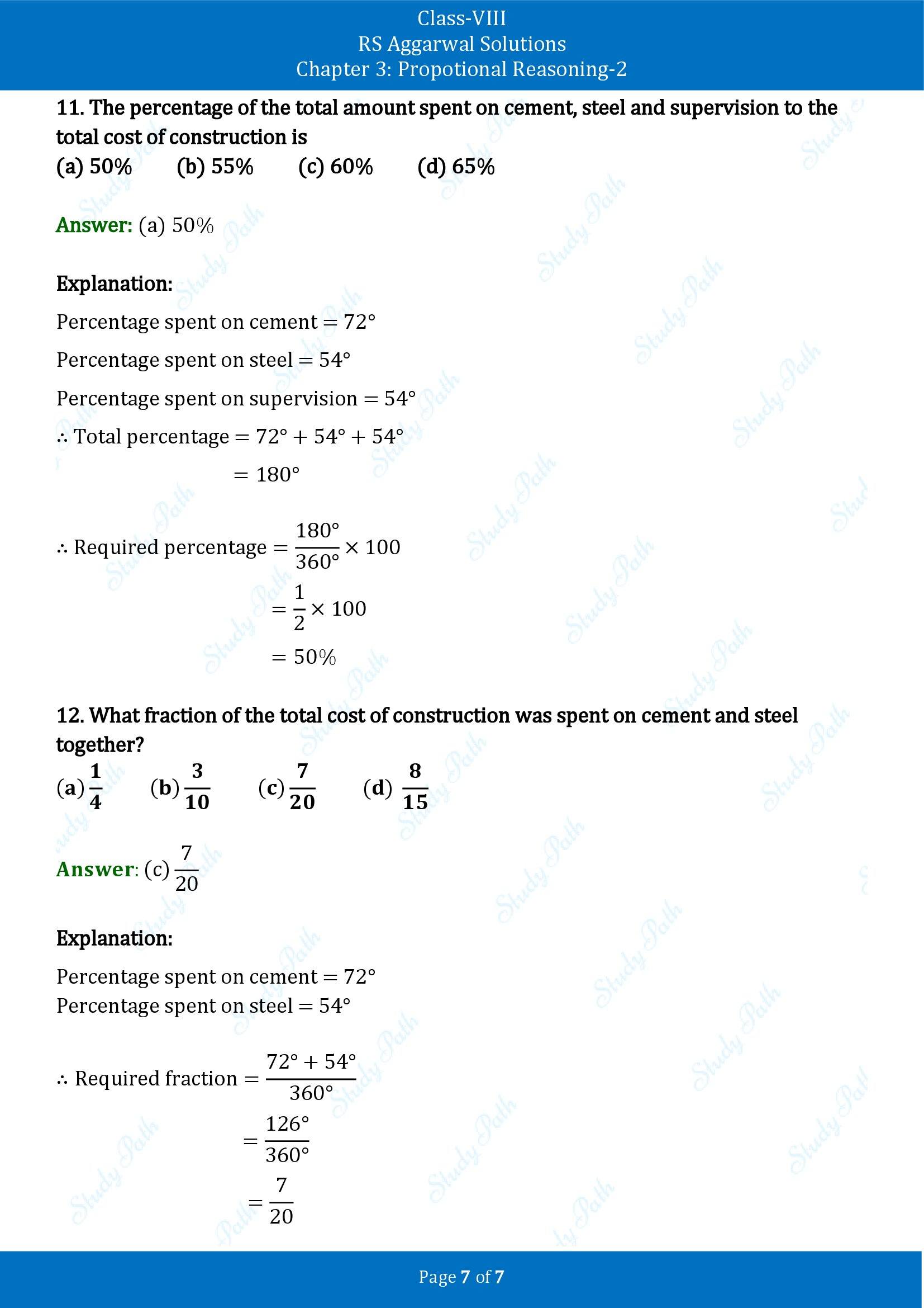 RS Aggarwal Solutions Class 8 Book 2 Chapter 3 Proportional Reasoning 2 Exercise 3F 00007