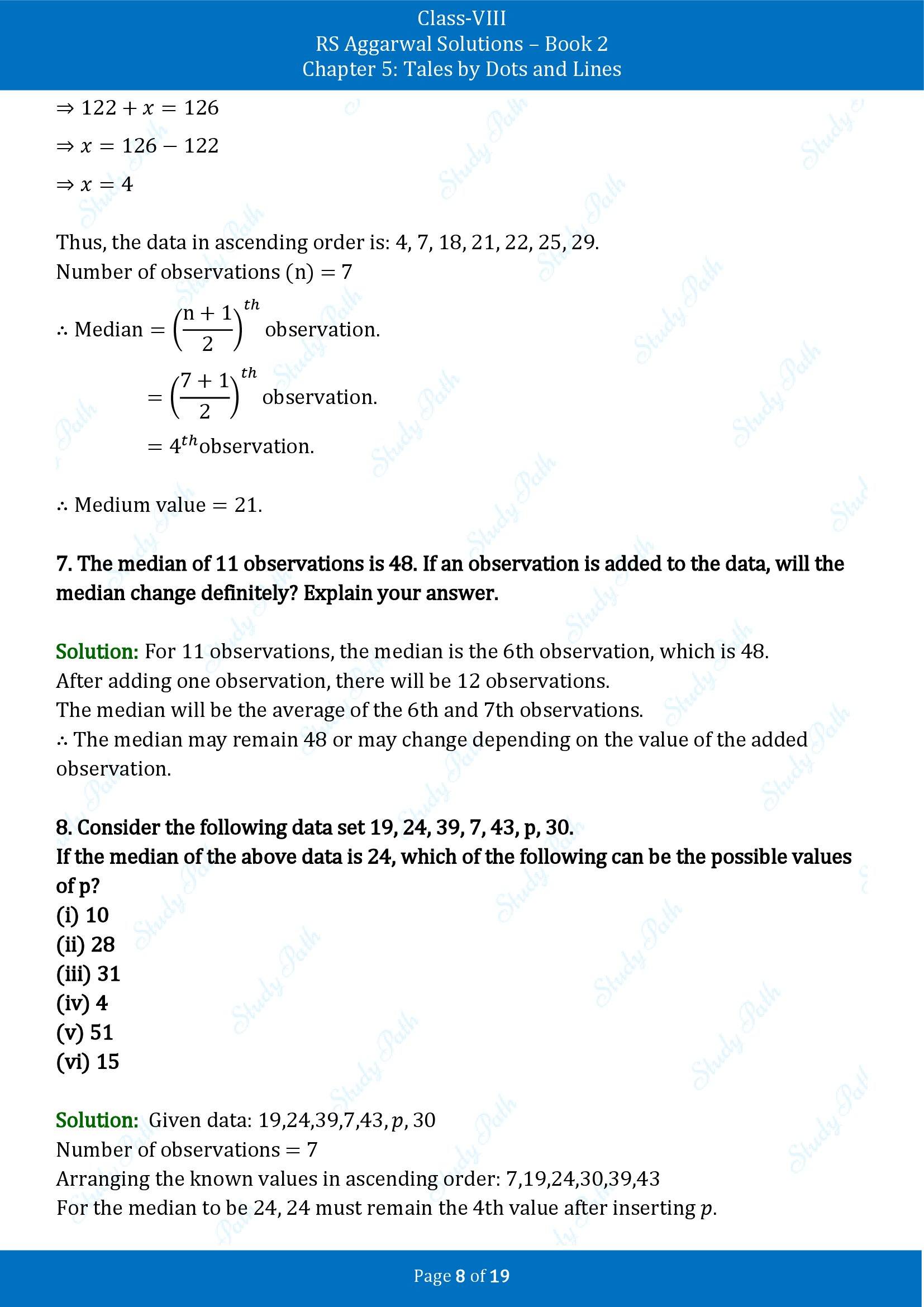 RS Aggarwal Solutions Class 8 Book 2 Chapter 5 Tales by Dots and Lines Exercise 5A 00008