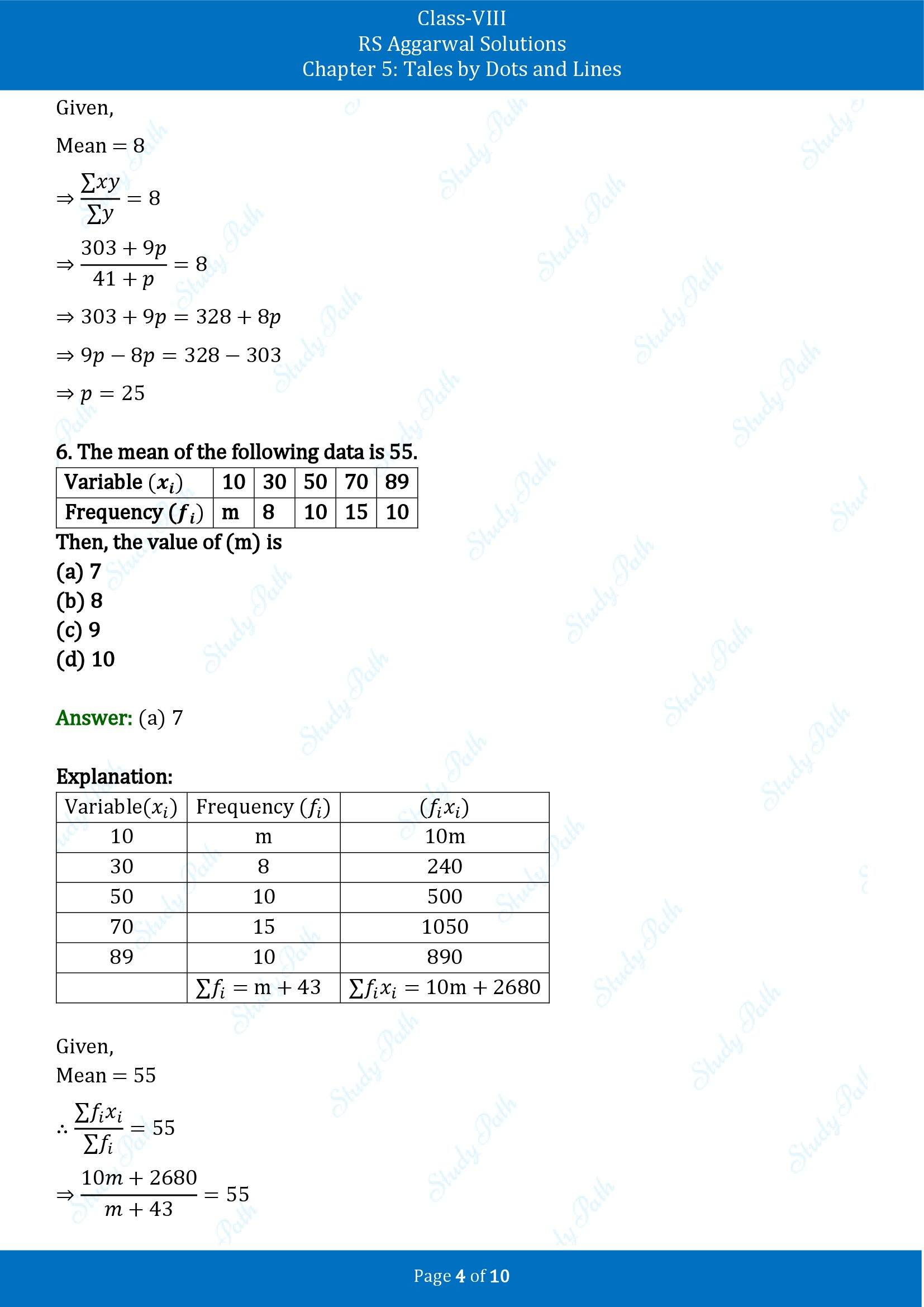 RS Aggarwal Solutions Class 8 Book 2 Chapter 5 Tales by Dots and Lines Exercise 5D 00004