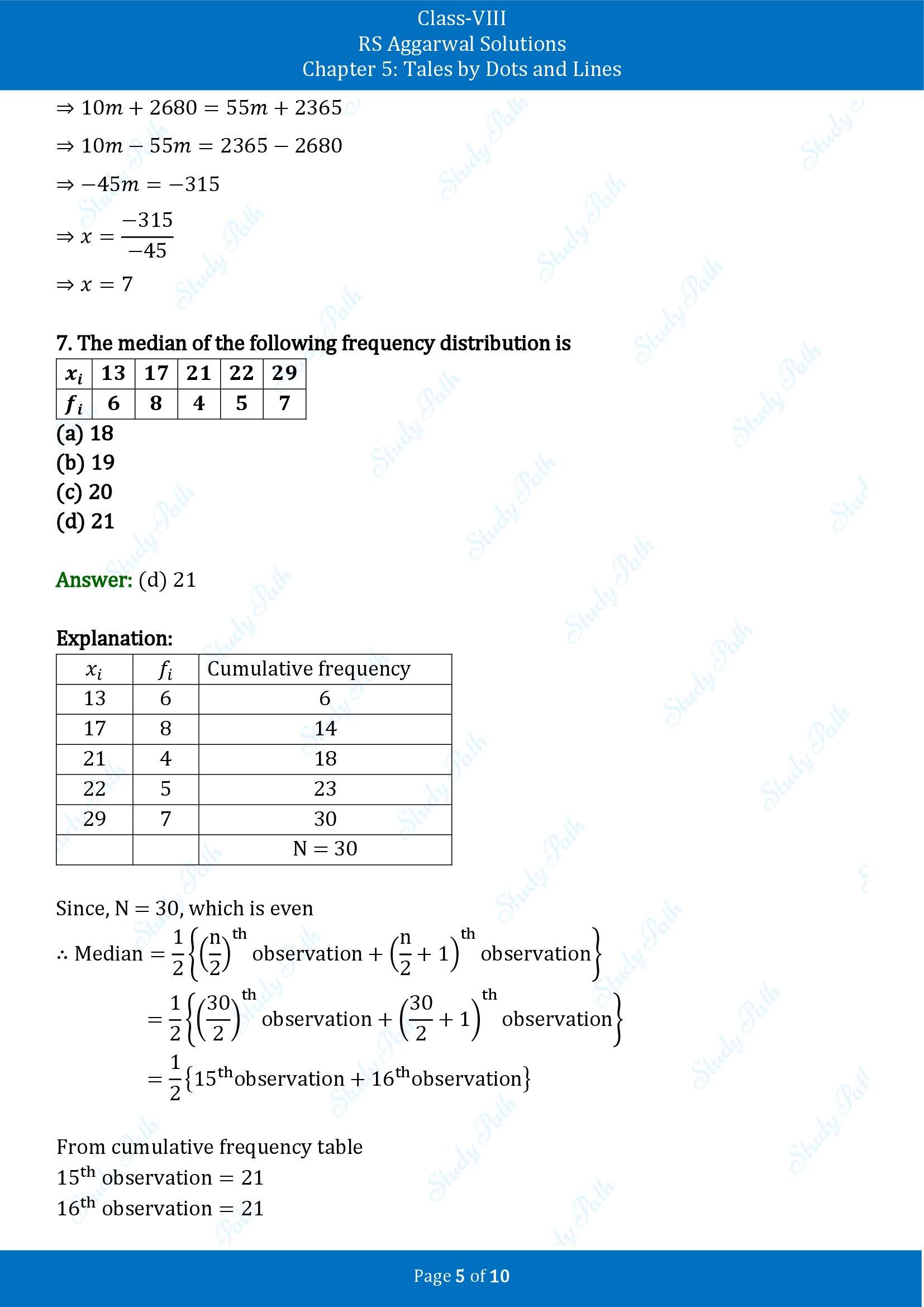 RS Aggarwal Solutions Class 8 Book 2 Chapter 5 Tales by Dots and Lines Exercise 5D 00005
