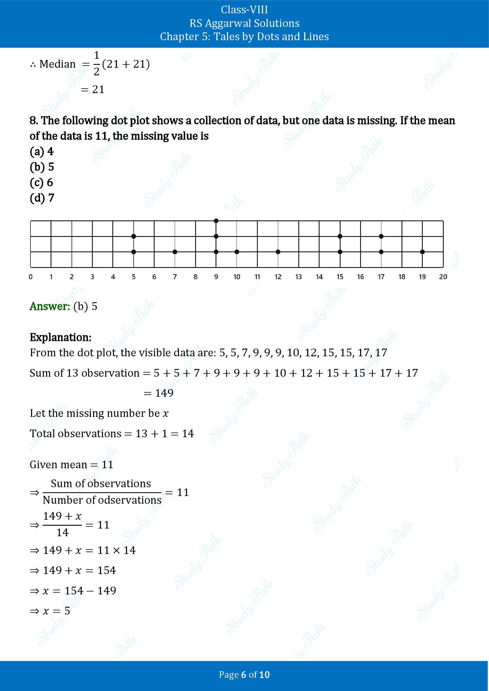 RS Aggarwal Solutions Class 8 Book 2 Chapter 5 Tales by Dots and Lines Exercise 5D 00006
