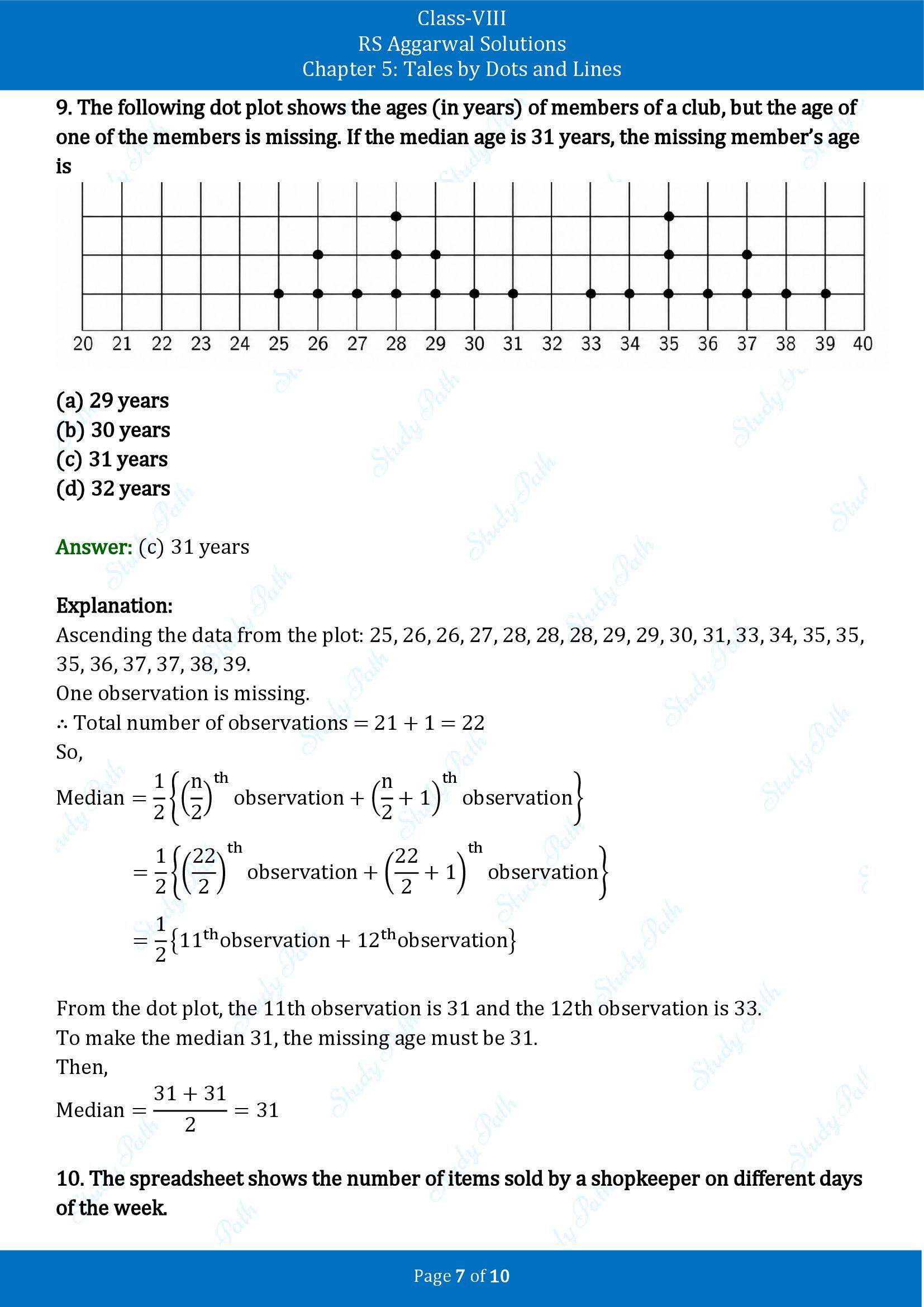 RS Aggarwal Solutions Class 8 Book 2 Chapter 5 Tales by Dots and Lines Exercise 5D 00007