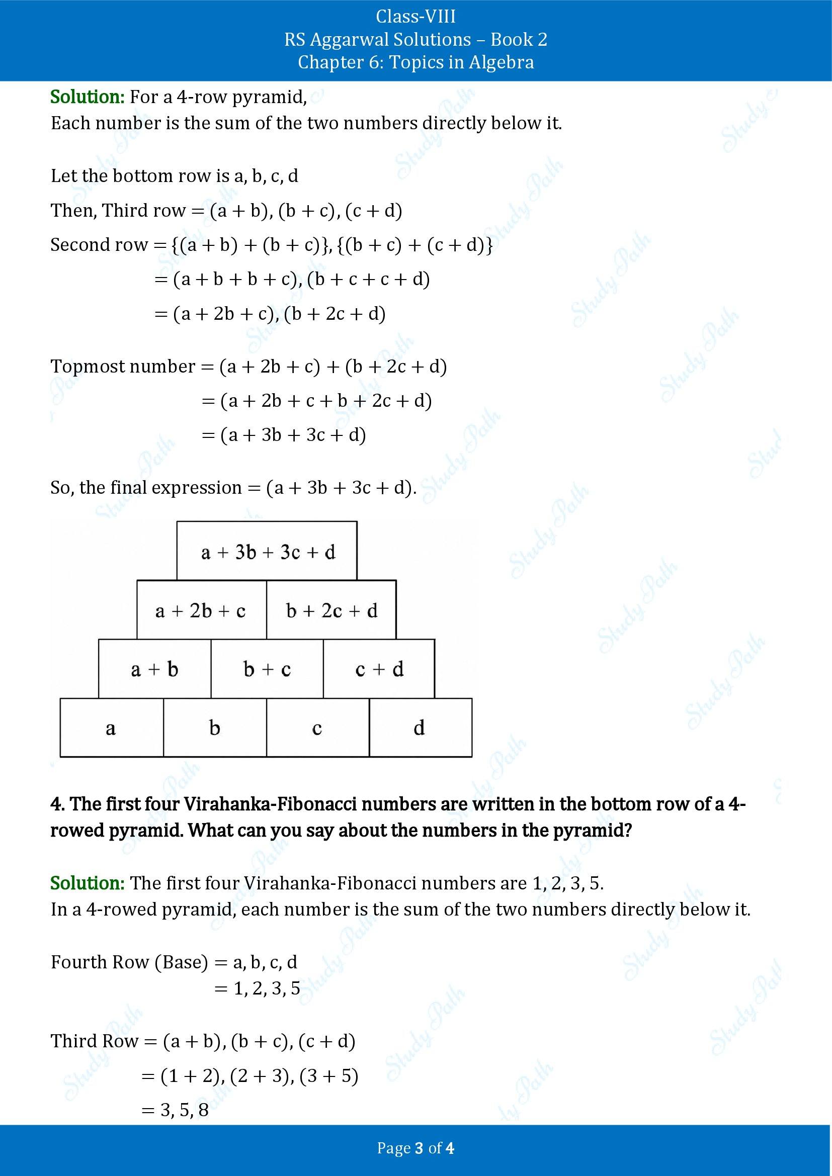 RS Aggarwal Solutions Class 8 Book 2 Chapter 6 Topics in Algebra Exercise 6C 00003