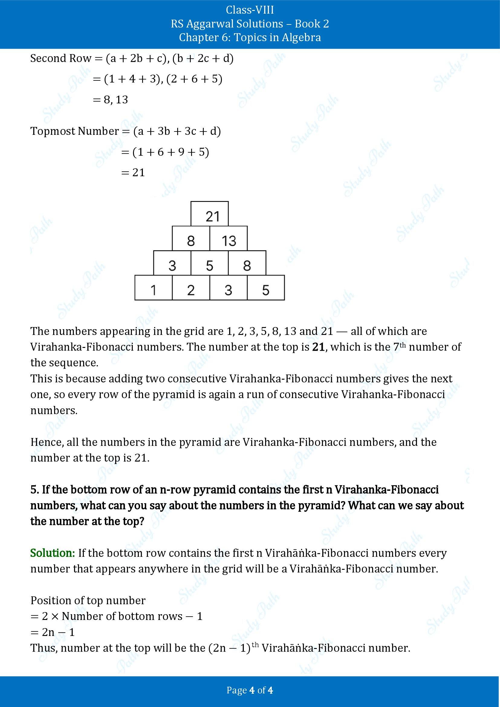 RS Aggarwal Solutions Class 8 Book 2 Chapter 6 Topics in Algebra Exercise 6C 00004