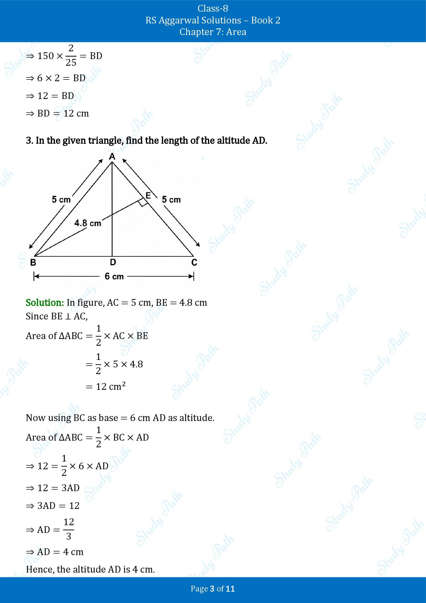 RS Aggarwal Solutions Class 8 Book 2 Chapter 7 Area Exercise 7B 00003
