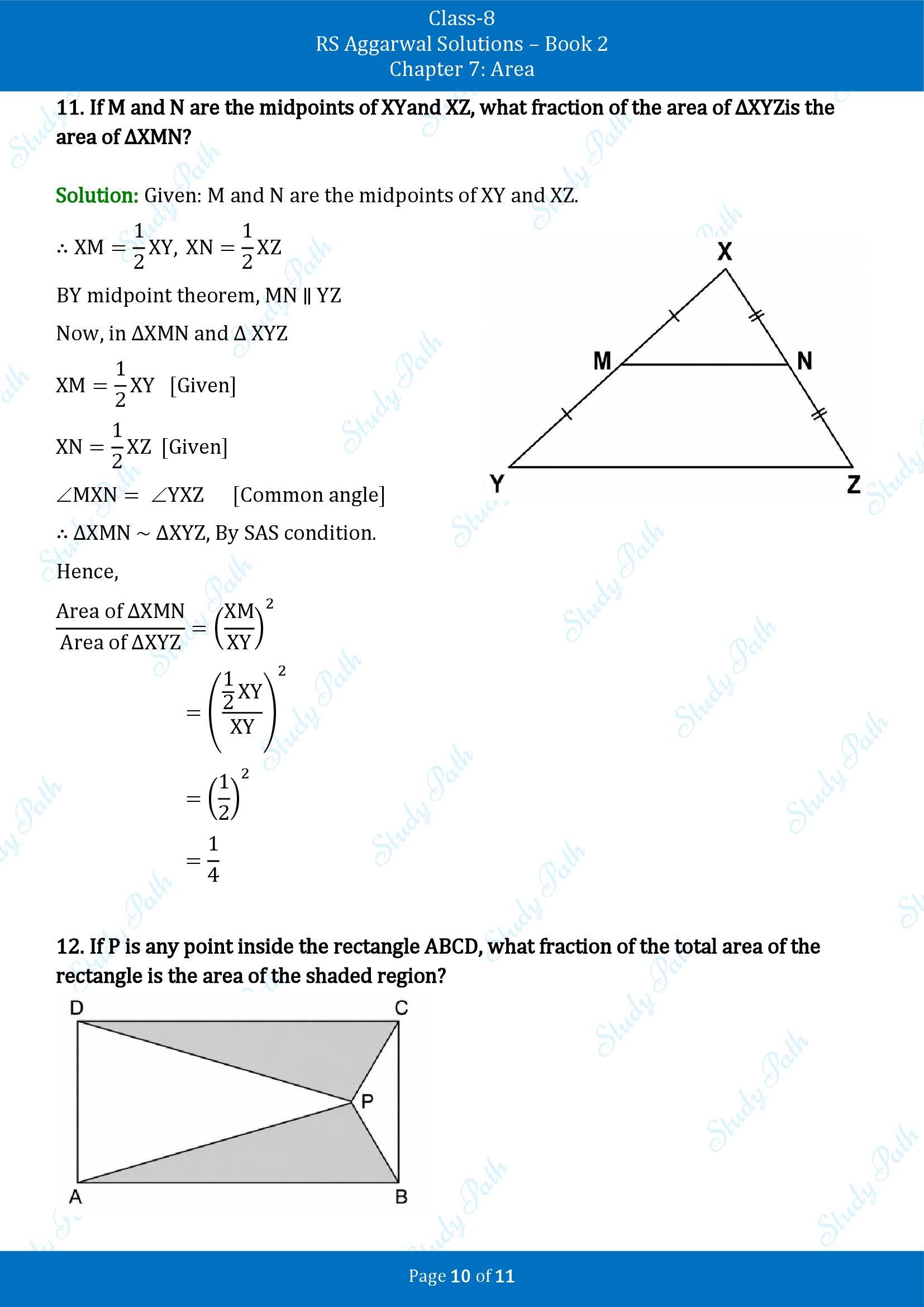 RS Aggarwal Solutions Class 8 Book 2 Chapter 7 Area Exercise 7B 00010
