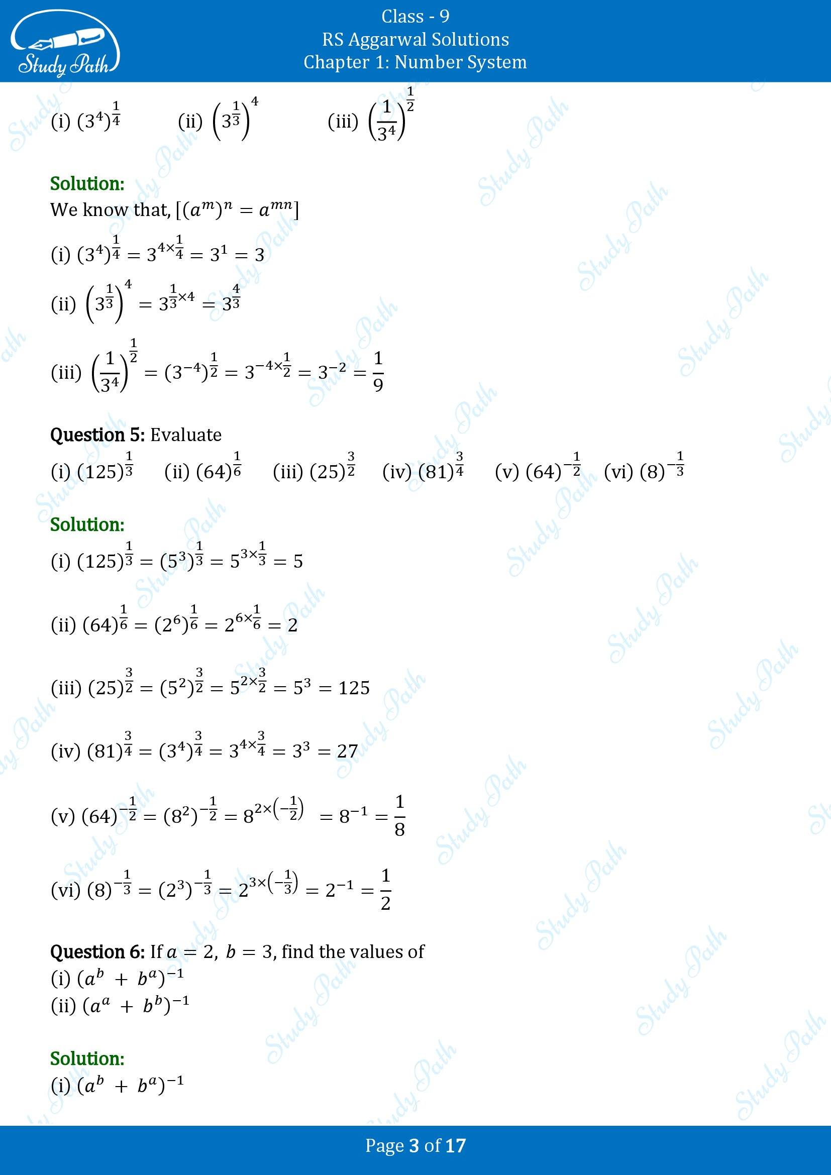 RS Aggarwal Solutions Class 9 Chapter 1 Number System Exercise 1G 00003