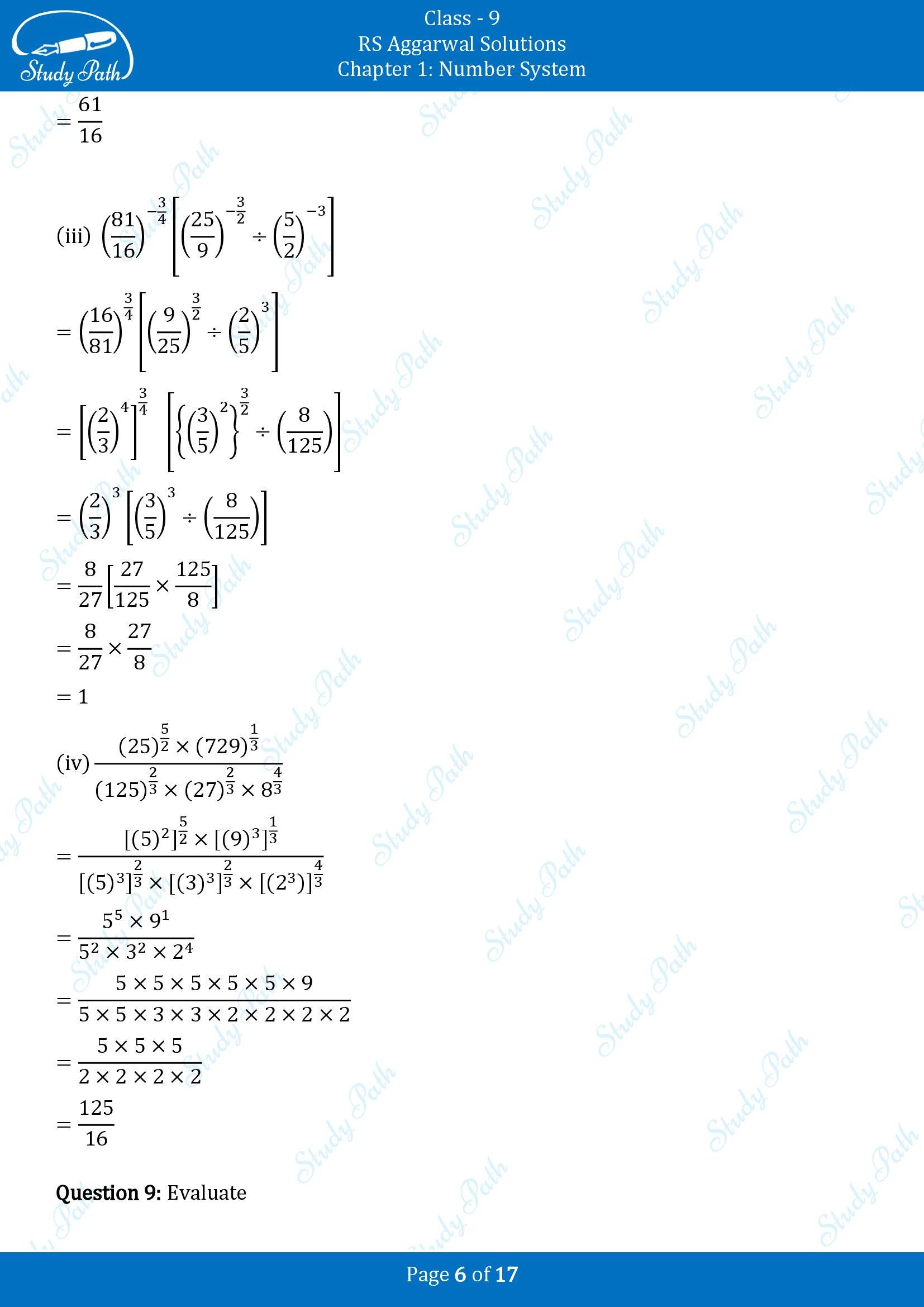 RS Aggarwal Solutions Class 9 Chapter 1 Number System Exercise 1G 00006