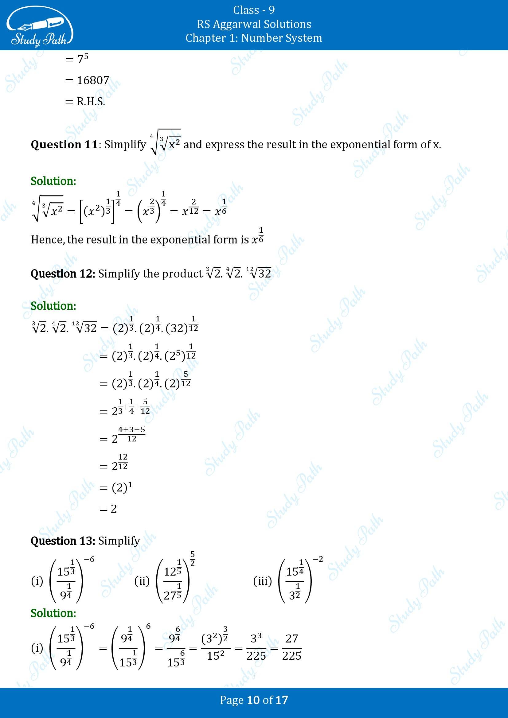 RS Aggarwal Solutions Class 9 Chapter 1 Number System Exercise 1G 00010