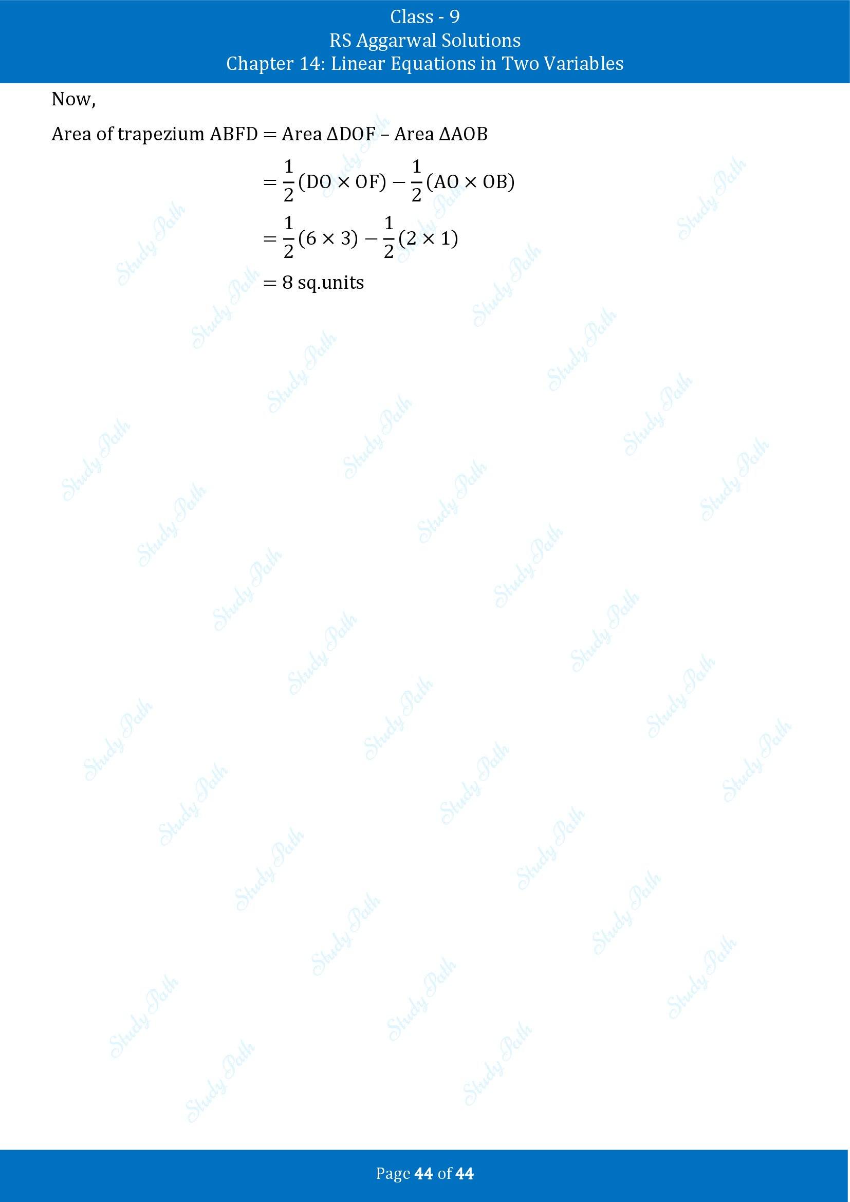 RS Aggarwal Solutions Class 9 Chapter 14 Linear Equations in Two Variables Exercise 14C 00044