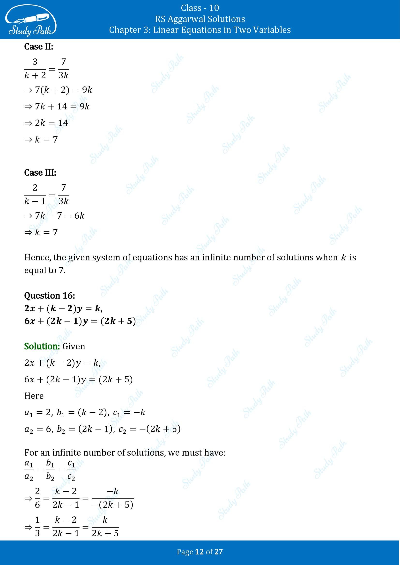 RS Aggarwal Solutions for Class 10 Chapter 3 Linear Equations in Two Variables Exercise 3D 00012