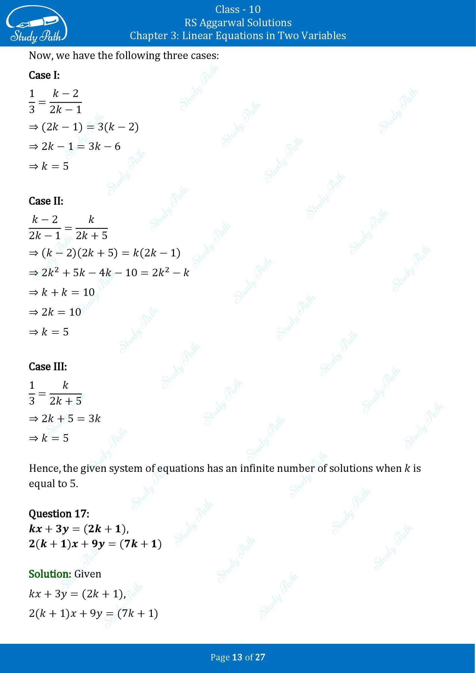RS Aggarwal Solutions for Class 10 Chapter 3 Linear Equations in Two Variables Exercise 3D 00013