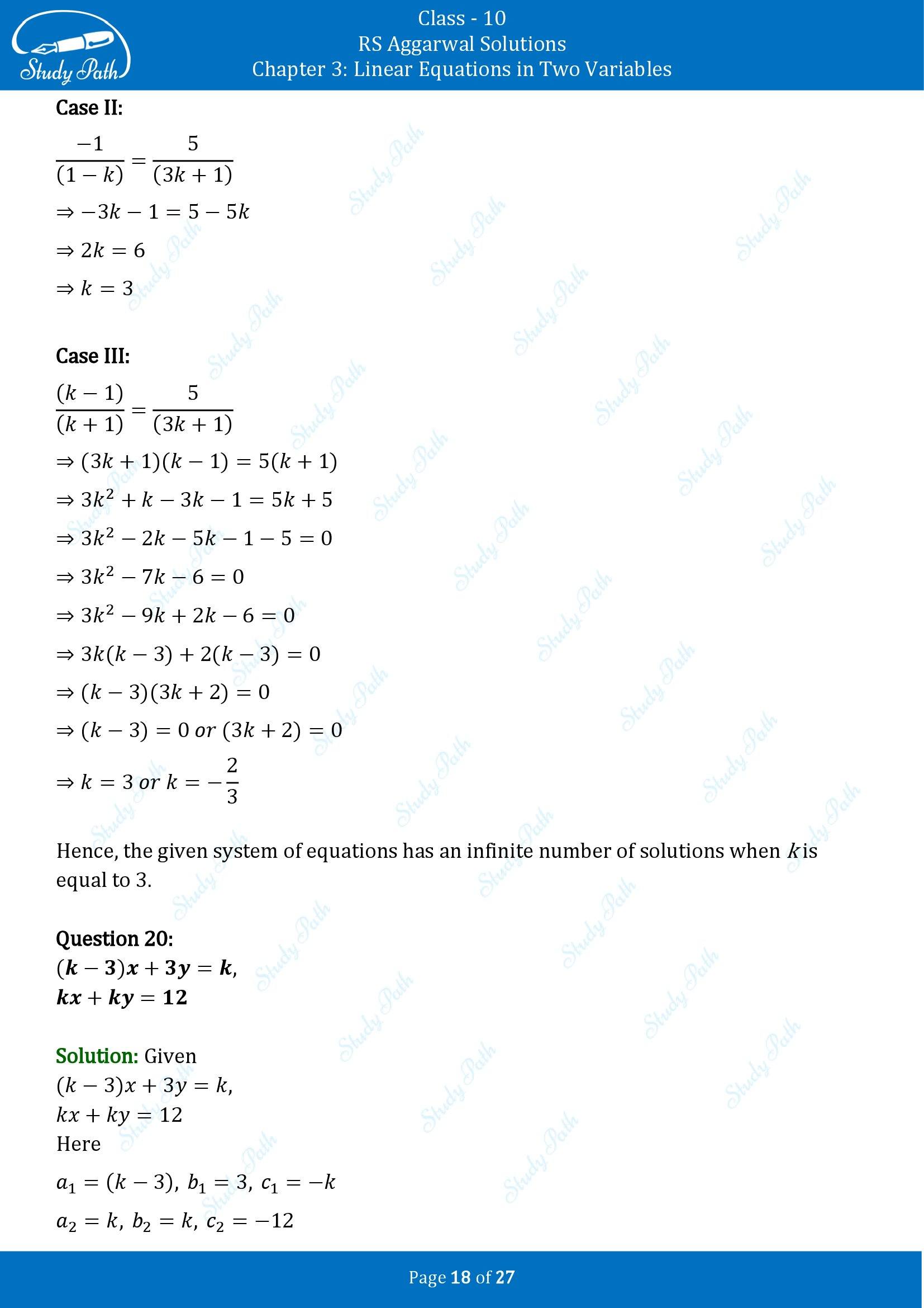 RS Aggarwal Solutions for Class 10 Chapter 3 Linear Equations in Two Variables Exercise 3D 00018