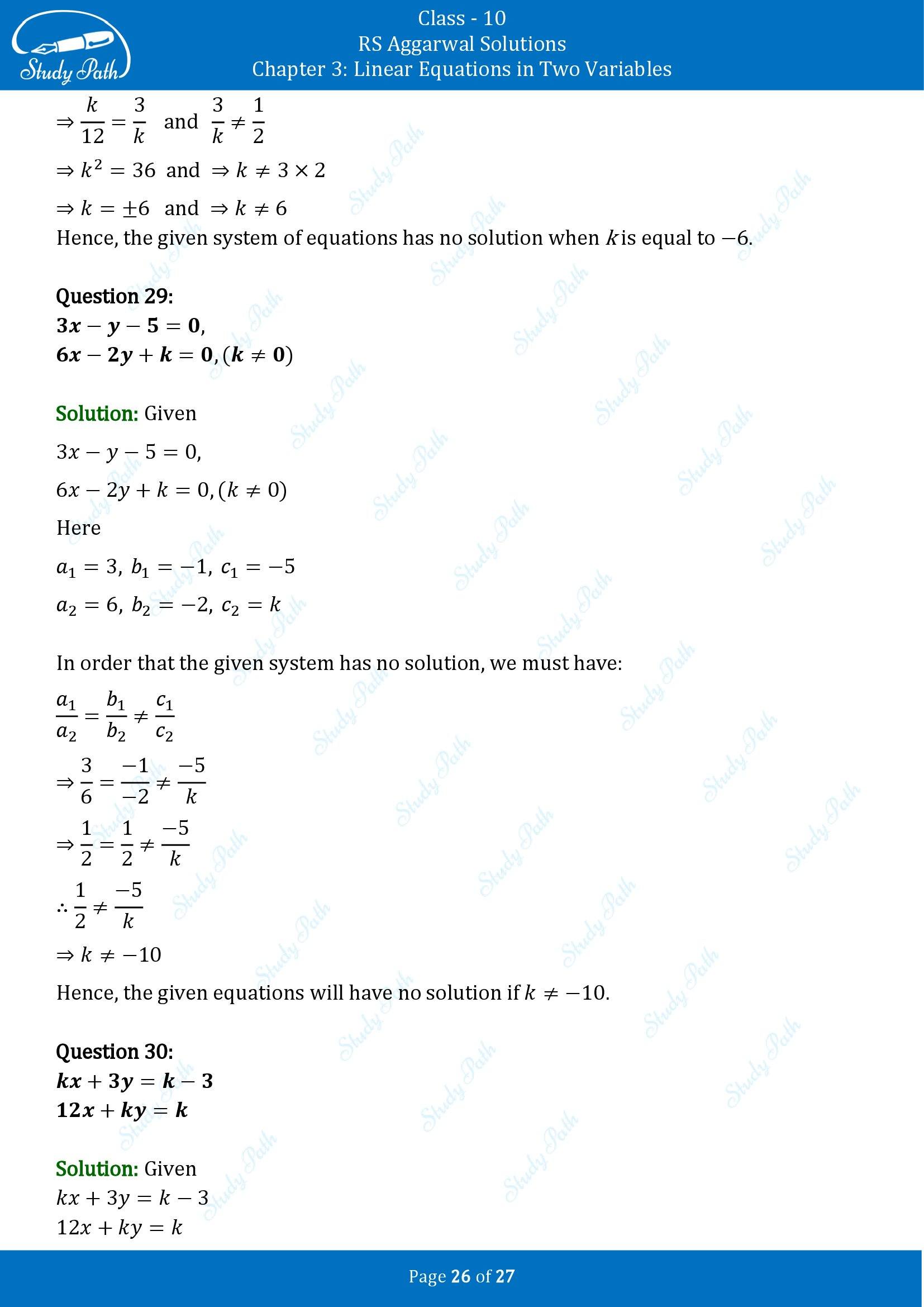 RS Aggarwal Solutions for Class 10 Chapter 3 Linear Equations in Two Variables Exercise 3D 00026