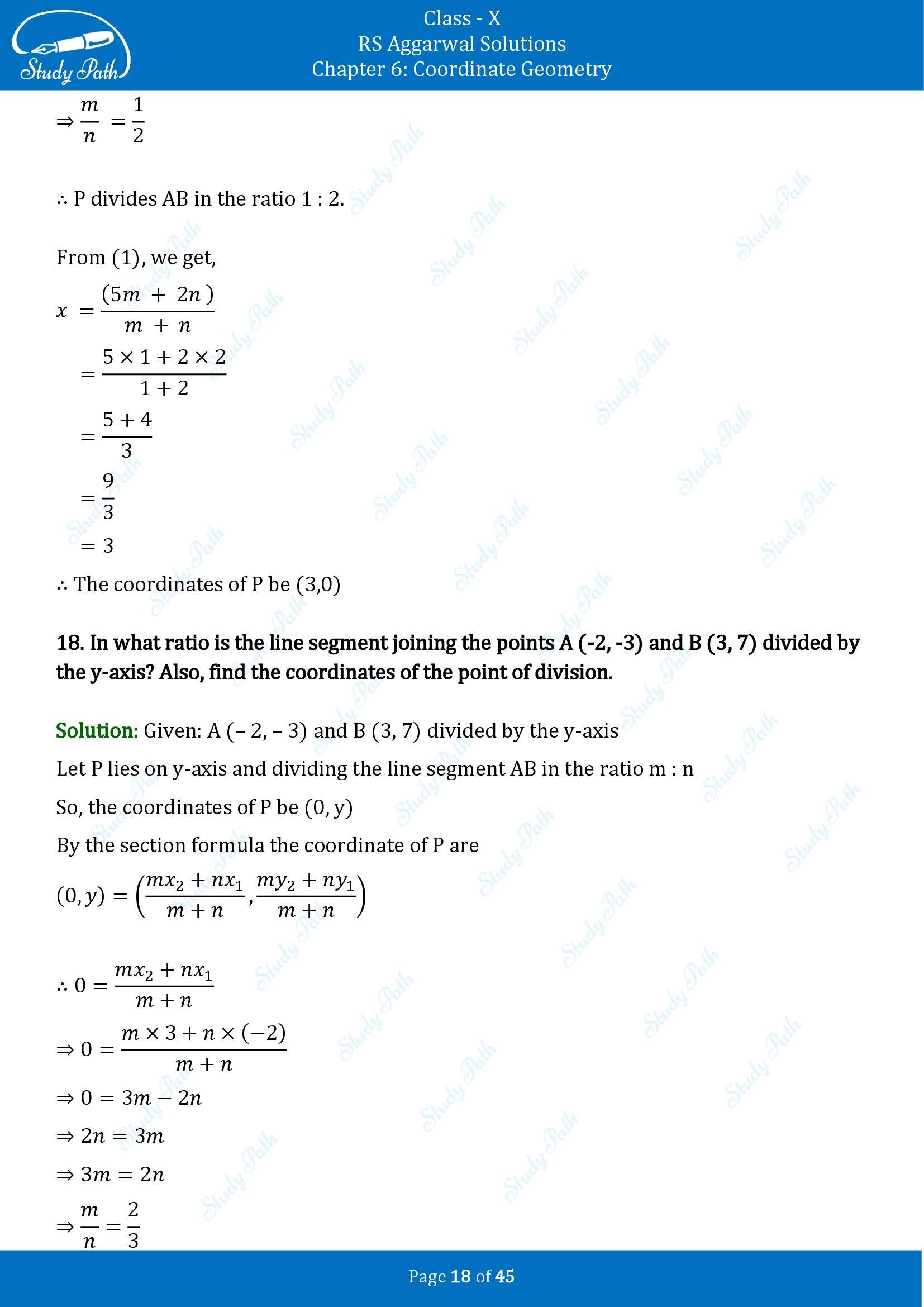 RS Aggarwal Solutions for Class 10 Chapter 6 Coordinate Geometry Exercise 6B 00018