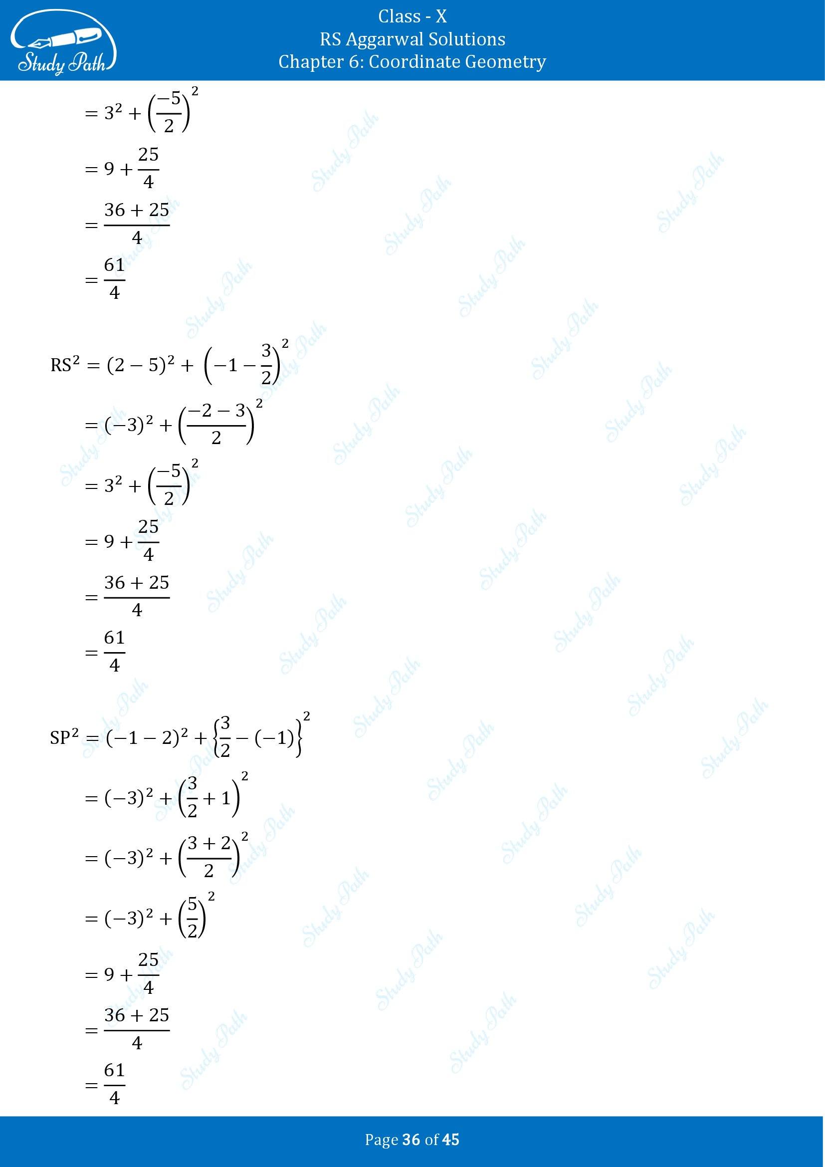 RS Aggarwal Solutions for Class 10 Chapter 6 Coordinate Geometry Exercise 6B 00036