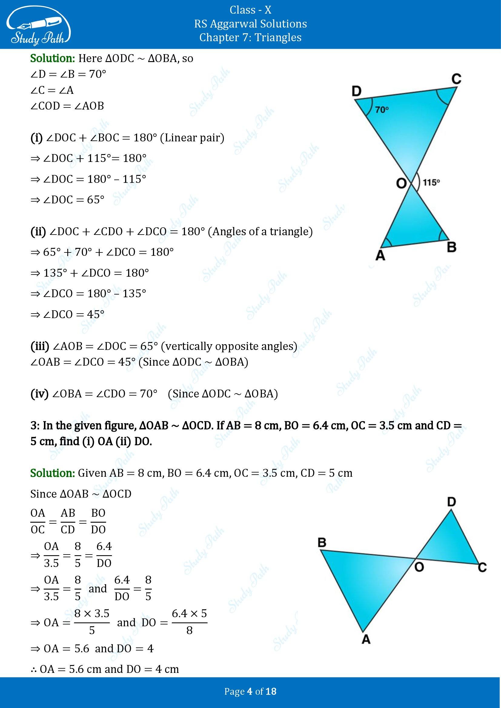 RS Aggarwal Solutions for Class 10 Chapter 7 Triangles Exercise 7B 00004