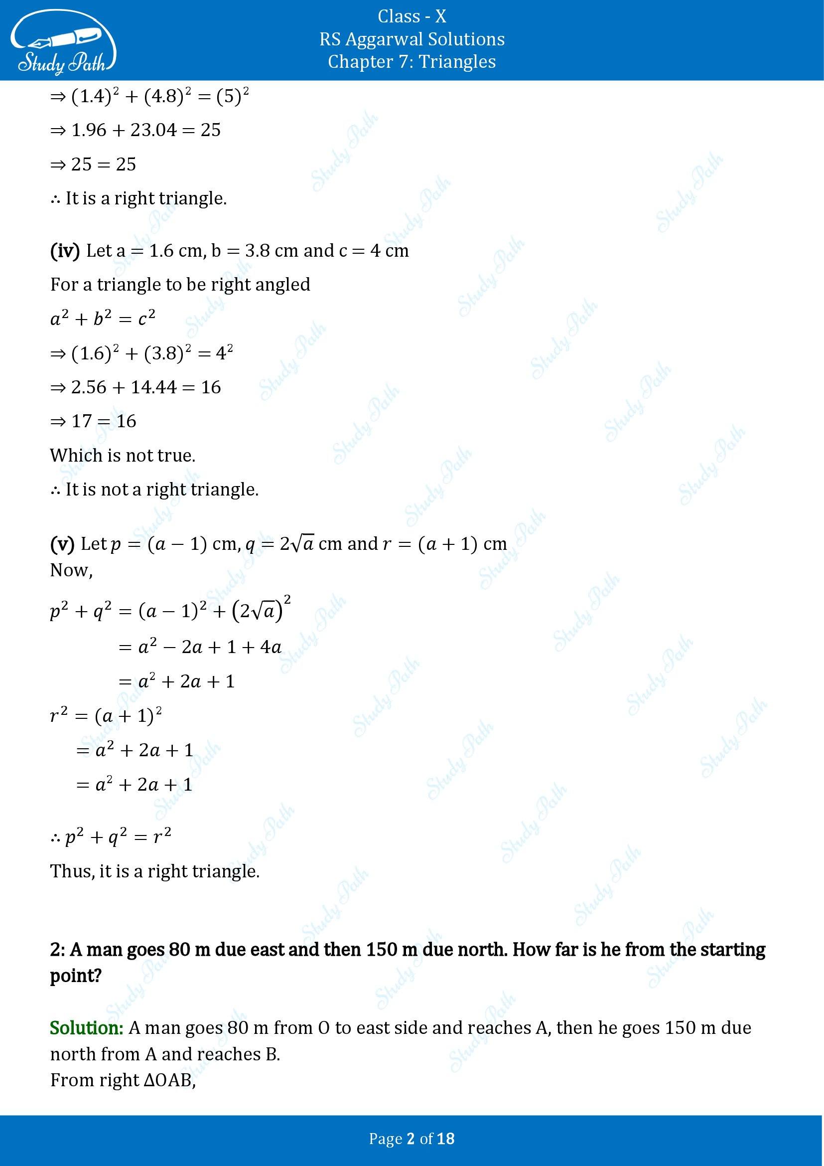 RS Aggarwal Solutions for Class 10 Chapter 7 Triangles Exercise 7D 00002
