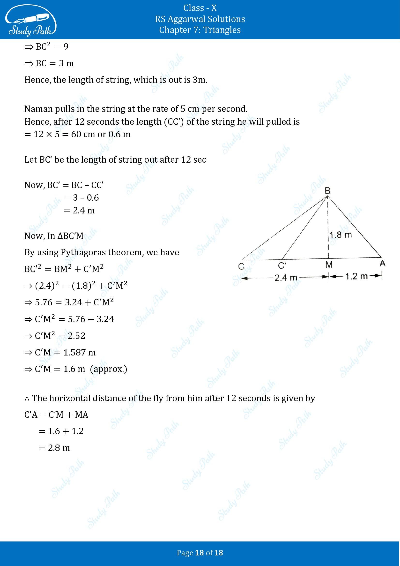 RS Aggarwal Solutions for Class 10 Chapter 7 Triangles Exercise 7D 00018