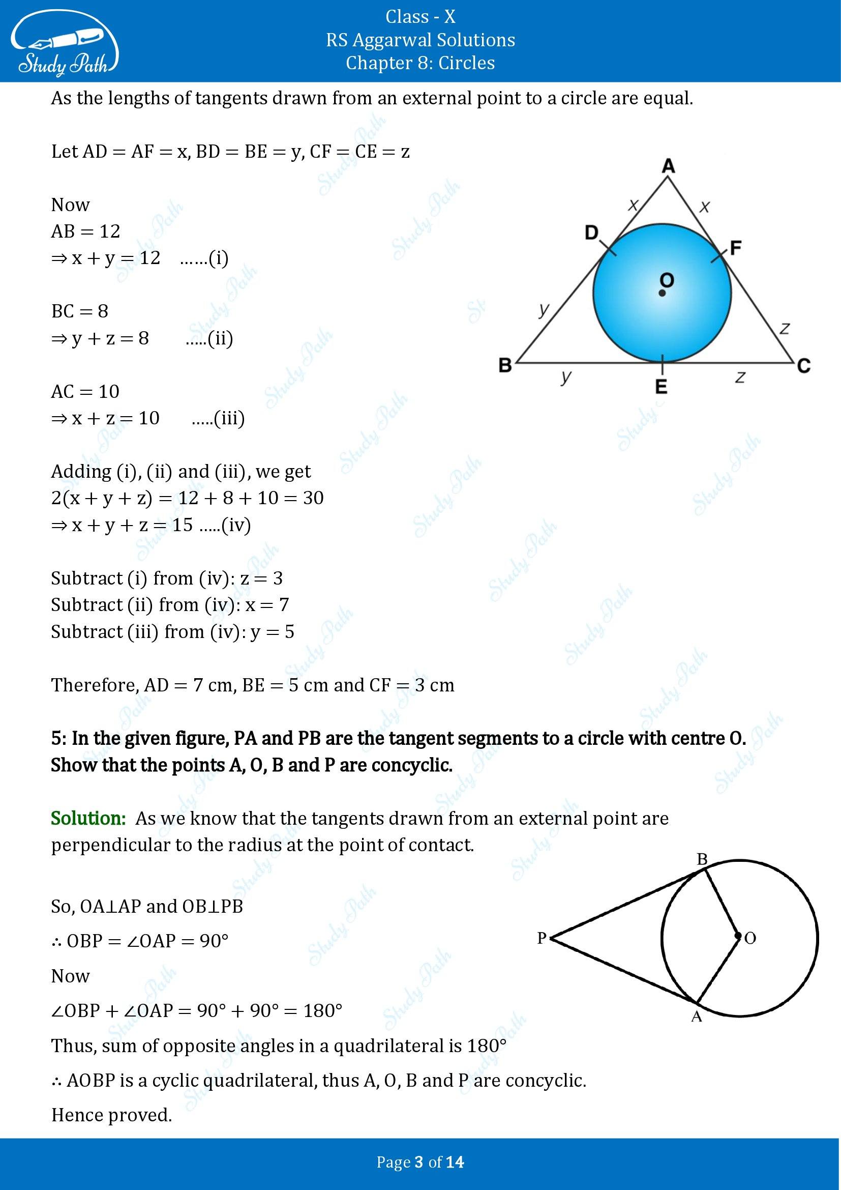 RS Aggarwal Solutions for Class 10 Chapter 8 Circles Exercise 8A 00003