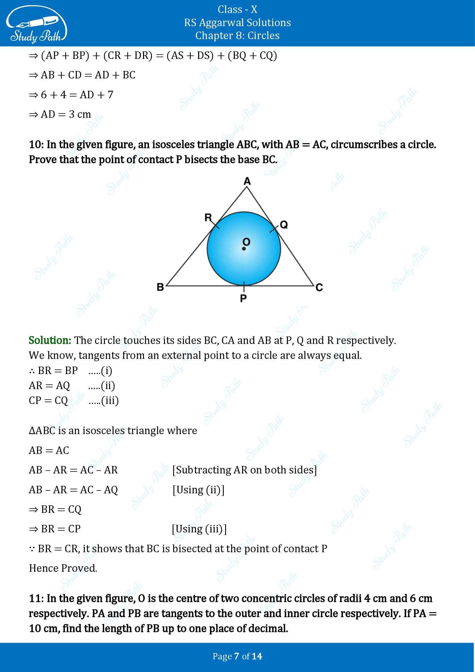 RS Aggarwal Solutions for Class 10 Chapter 8 Circles Exercise 8A 00007